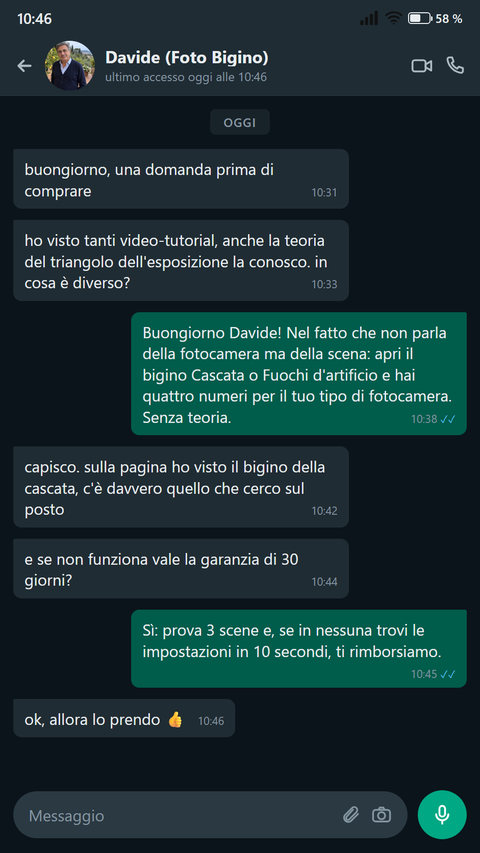 Uno scettico chiede in cosa è diverso da un video-tutorial