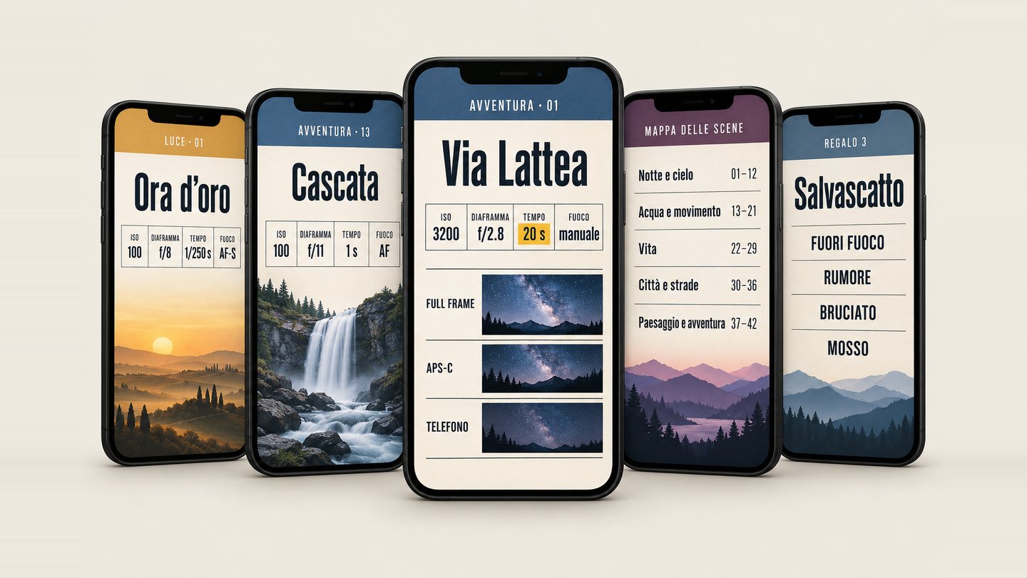 Tutto il kit sul telefono: bigini, Mappa delle scene e regali