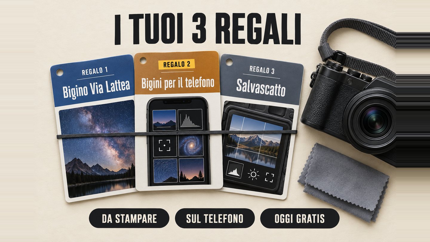 3 regali: Bigino Via Lattea, Bigini per il telefono e Salvascatto